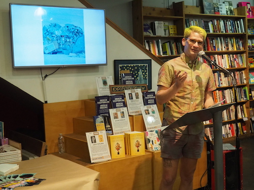 Kyle Raymond Fitzpatrick reads from his fiction piece “Bones”.