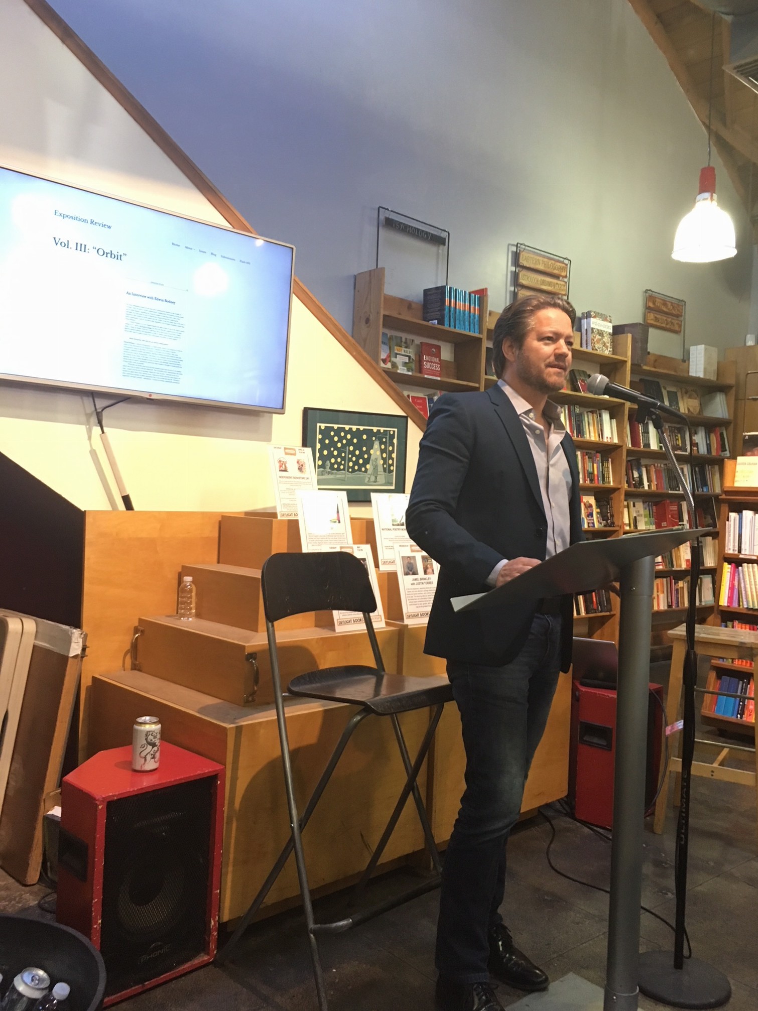 Robert Petkoff reading from Charles Leipart's Chez Rikers
