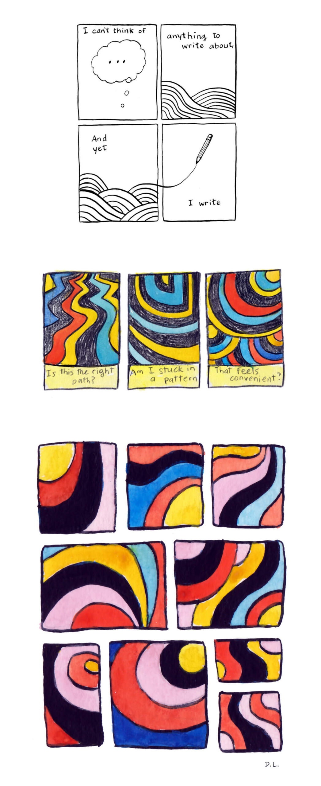 Three Short Poem Comics by David Lasky