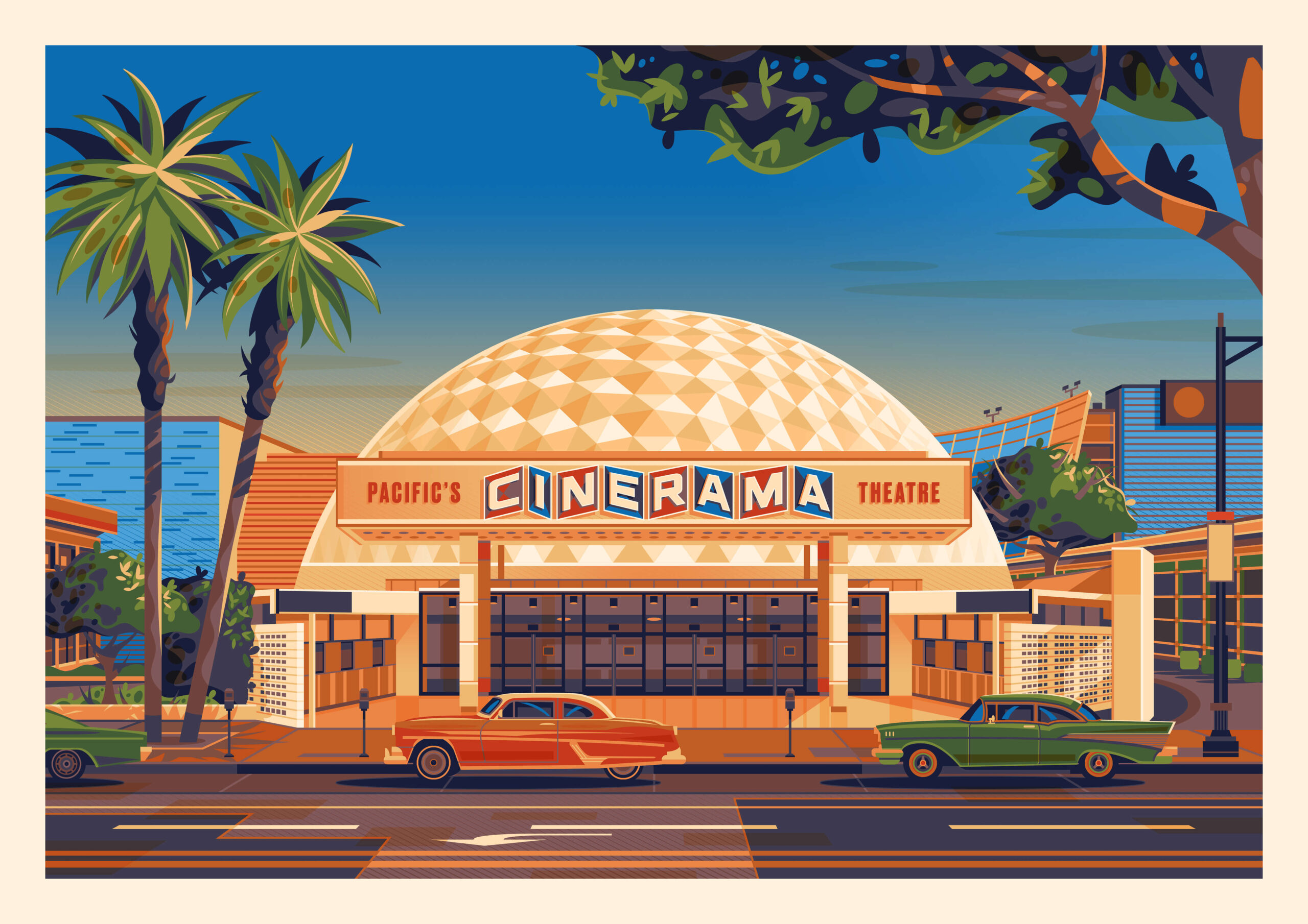 George-Townley-Cinerama-Dome-Print