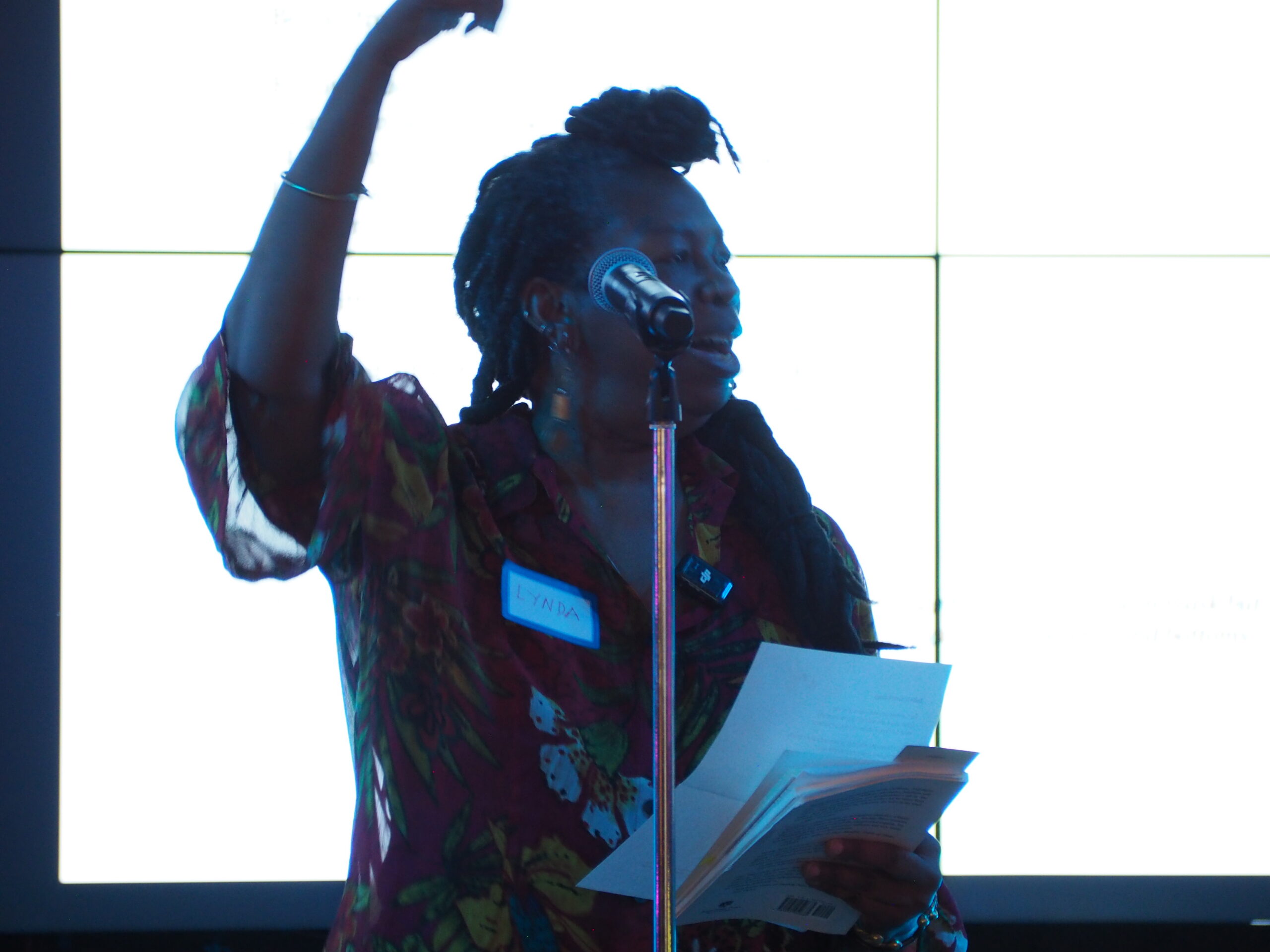 “Exposition Review nominated me for my first Pushcart Prize,” said Lynda V.E. Crawford before she read her poem "Ballet Is Never Enough" from Vol. VII: "Flux."