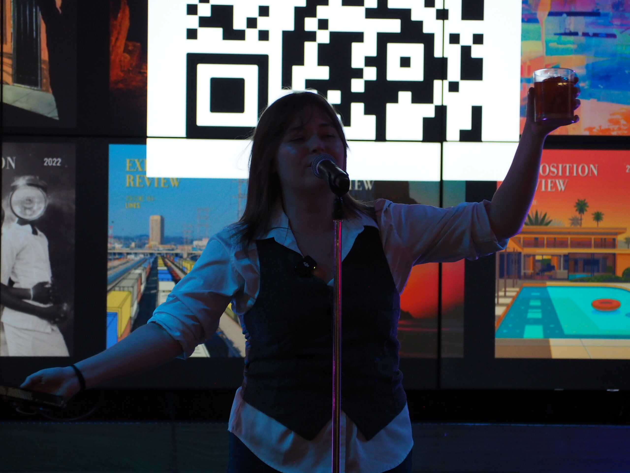 Founding editor and board member Mellinda Hensley toasted to 10 years of Expo Review!